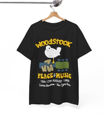 Peace and Music Festival Klassiek T-shirt New York State Woodstock Augustus 1969