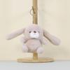 Cartoon Rabbit Plush Toy Keyring With Soft Polyester Material For Children