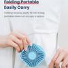 Outdoor Pocket Fan Usb Rechargeable With Vanity Mirror Desktop Square Mute Neck Fan Hanging Folding Handheld Portable Mini Fan