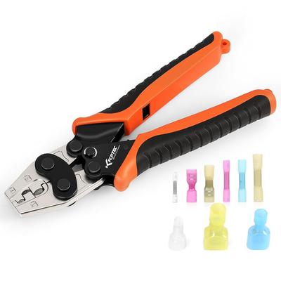 KF CPTEC Crimping Tool for Insulated Closed-End Connectors CE-1 / CE-2 / CE-5 - Lightweight, Compact, One-Handed Operation - For Electrical Installati