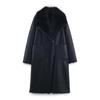 European & American Women's Fashion Reversible Faux Fur Coat - Casual Style