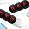 4Pcs 56mm Aluminium Red Spider Logo Car Wheel Center Hub Cap Rims Dust-proof Cover Hubcaps Sticker For Universal Car Accessories