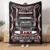 Truck Design For 104 Magazine Cover Art Customize Your Name Cartoon Movie Pattern Blanket Chair Office Sofa Bed Camping Soft And Warm Give To