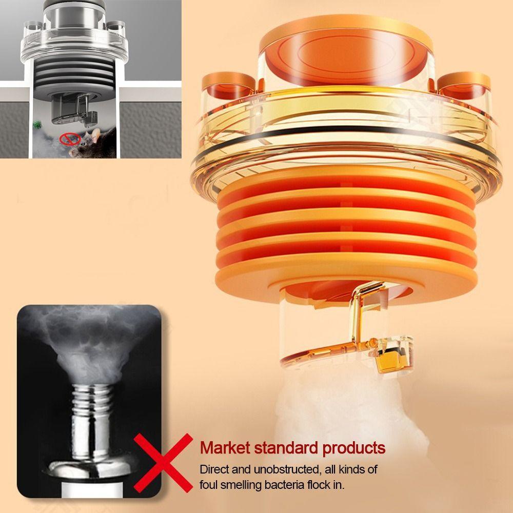 

Sealing Ring Kitchen Basin Sewer Branch Anti odor Dishwasher Water Pipe Connector помаранчевий