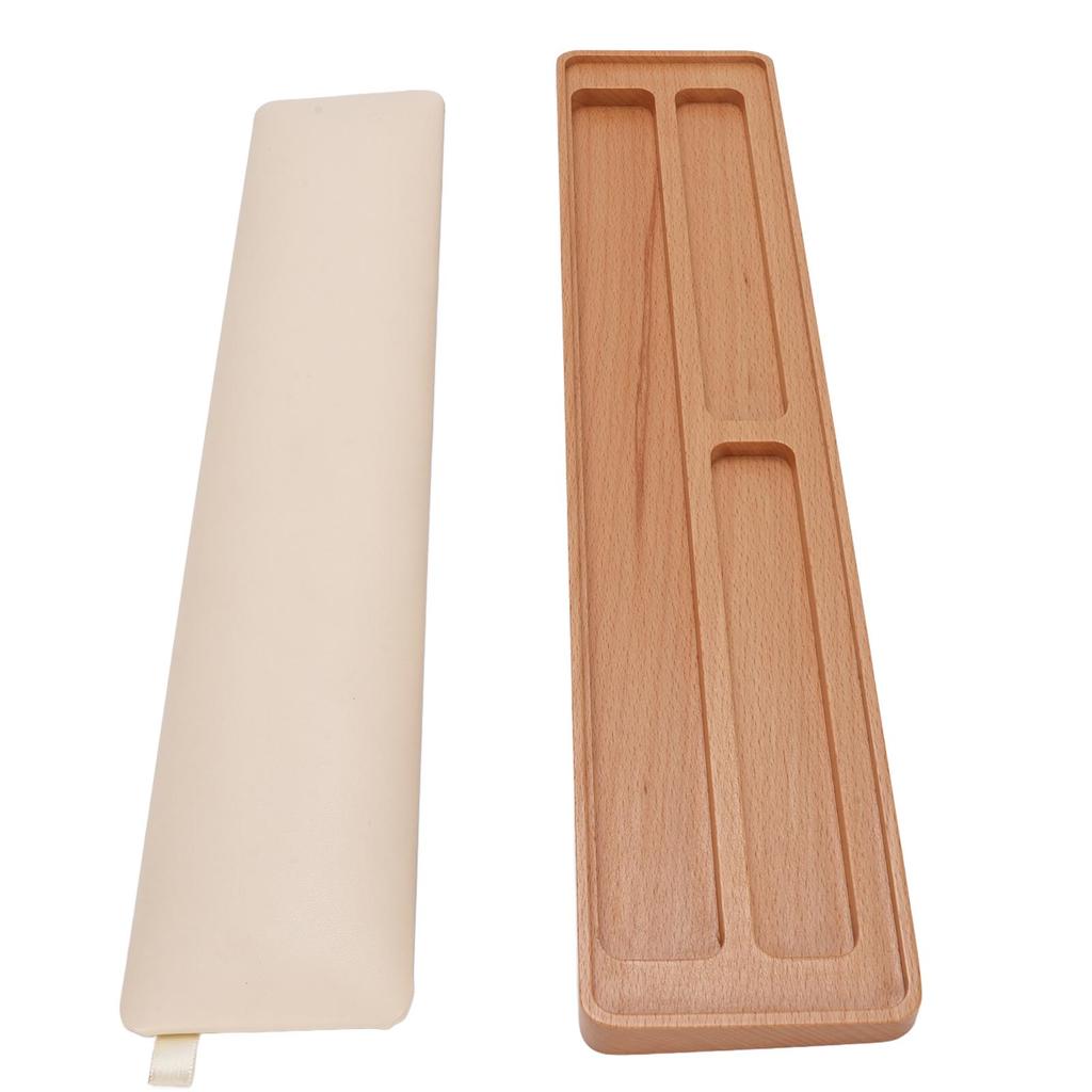 Keyboard Wrist Rest with Memory Foam Anti Slip Rubber Base Ergonomic Wooden Wrist Rest Pad for Easy Typing for Gaming