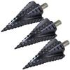 AW Tools Spiral-Stufenbohrer-Set (3er-Pack)