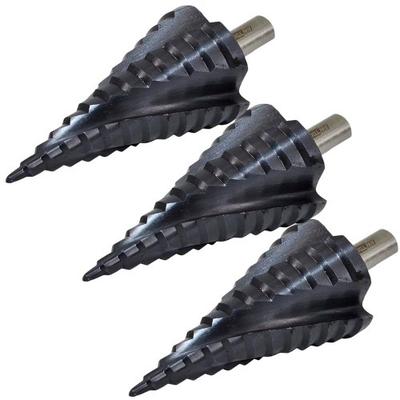AW Tools Spiral Step Drill Bit Set (Pack of 3)