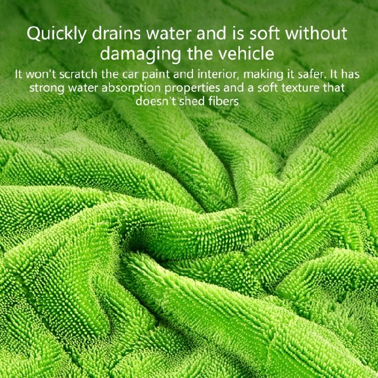 Thick Double Texture Vehicle Drying Towel Rapid Moisture Absorption Streak Proof Cleaning for Automotive Use