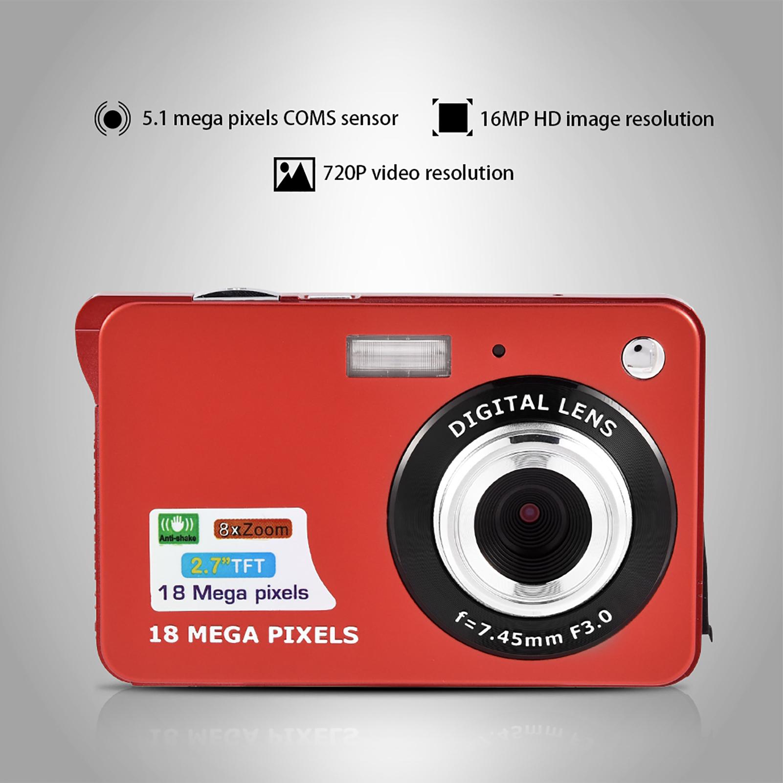 

Ultra Slim Mini 5MP DV Camcorder 720P HD Digital Camera Video Recorder US Plug Red червоний