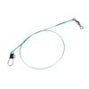50pcs Steel Fishing Line Super Strong Tensile Force Anti Bite Steel Wire Leader with Rotating Snaps Fishing Lead Wire