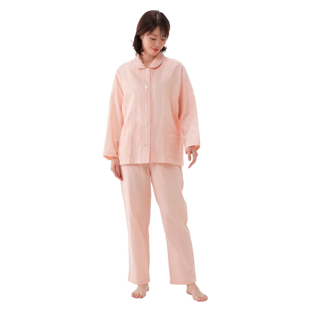 

Stretch Woven M [Beisia] Pajamas, Loungewear, Roomwear, Women s, Plus, 100% Cotton, Fabric, Summer, Autumn, Winter, Spring, Pink, Plain,