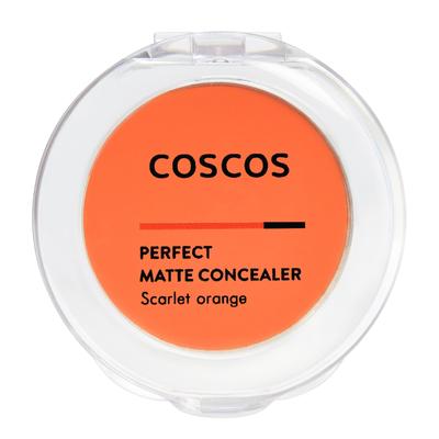COSCOS Perfect Matte Concealer Scarlet Orange Is Multi-concealer Makeup Designed Cover Dark Circles Blemishes Dullness While Enhancing Skin Tone. It