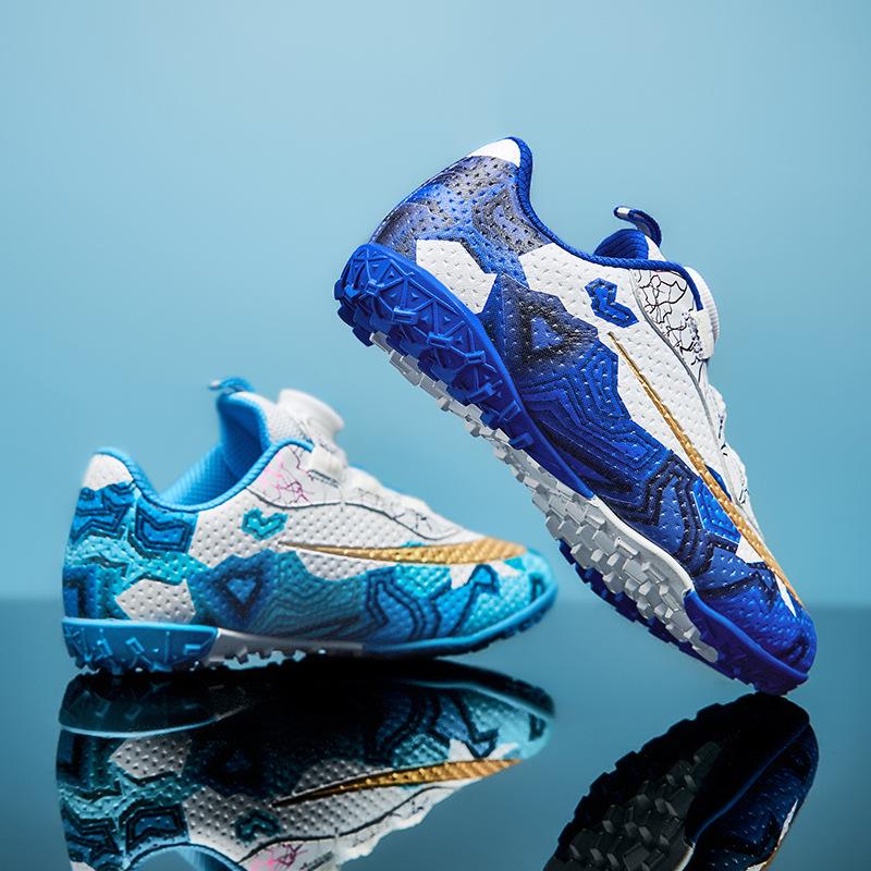 New Children's Rotating Buckle Broken Nail Training Football Shoes, Girls and Boys, Primary School Students Sports Competition Training Shoes Men