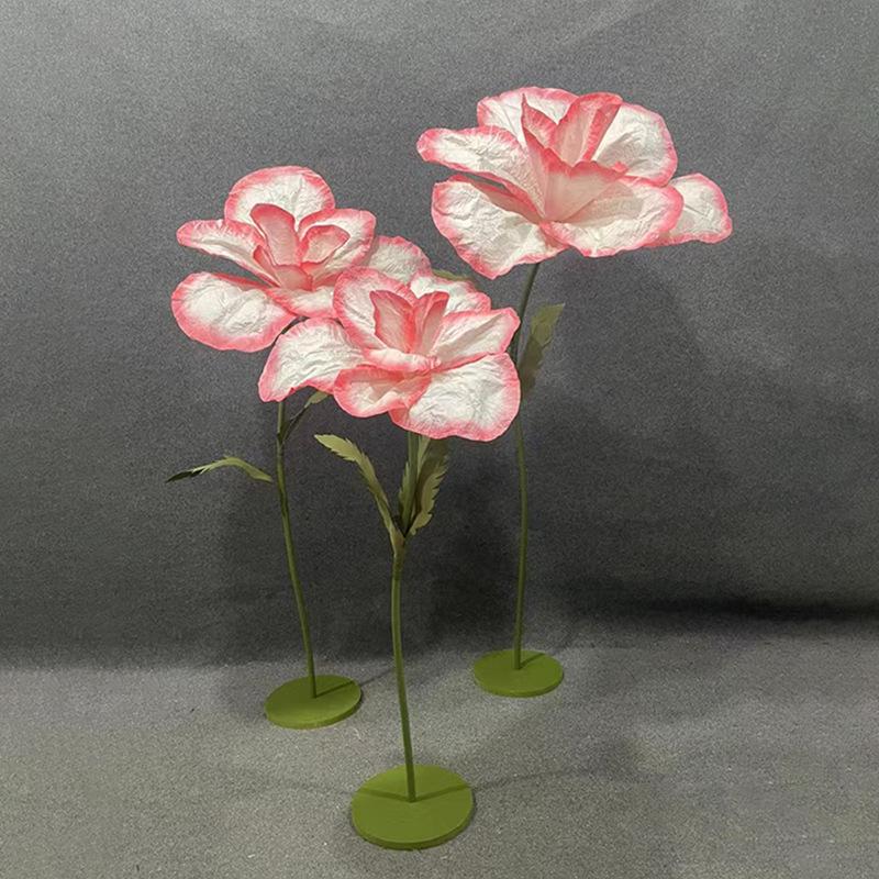 Giant Poppy Magnolia Paper Flowers - 3D Handmade Aisle Markers and Window Display Decor
