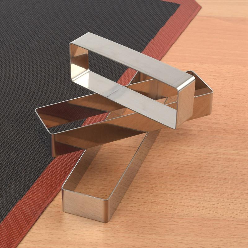 Mousseformer i rustfritt stål Kakeverktøy Rektangel Kakebakingsformer Bakeutstyr Franske bakeformer DIY Bakeverktøy