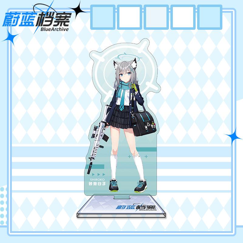 16cm Height Blue Archive Acrylic Stand Character Figurine