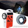 Kunststoff Solar Tragbar Handkurbel Multifunktional AM FM Radio Handy Powerbank LED