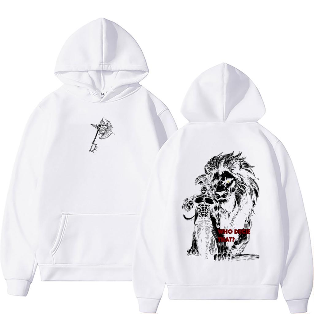 Hot Sale Anime The Seven Deadly Sins Hoodie Manga Lion's Sin of Pride Escanor Graphic Pullover Hoodies Fashion Streetwear