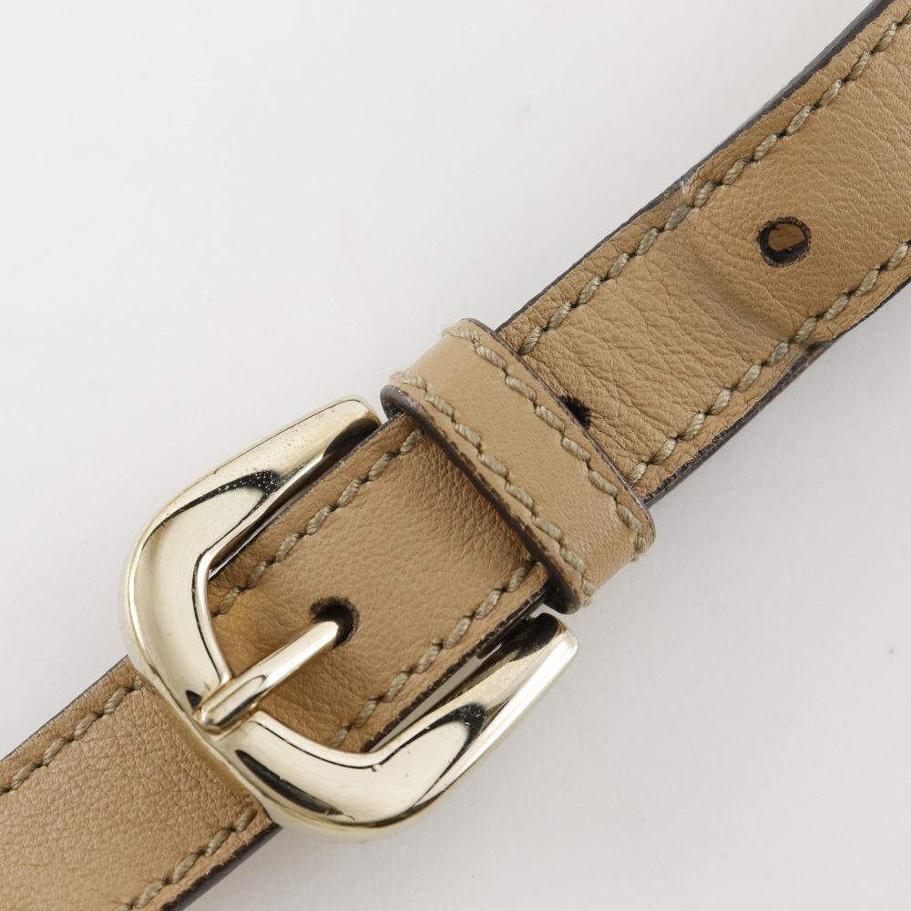 GUCCI Abbey line Shoulder Bag 203257 Brown GG canvas Women Used