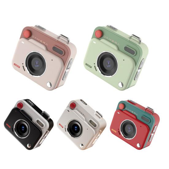 Mini digitální fotoaparát s 1,77palcovým IPS displejem 1080P Retro CCD fotoaparát s poutkem Nahrávání videa Pořizování fotografií Děti Dospělí Palcový fotoaparát Hračka