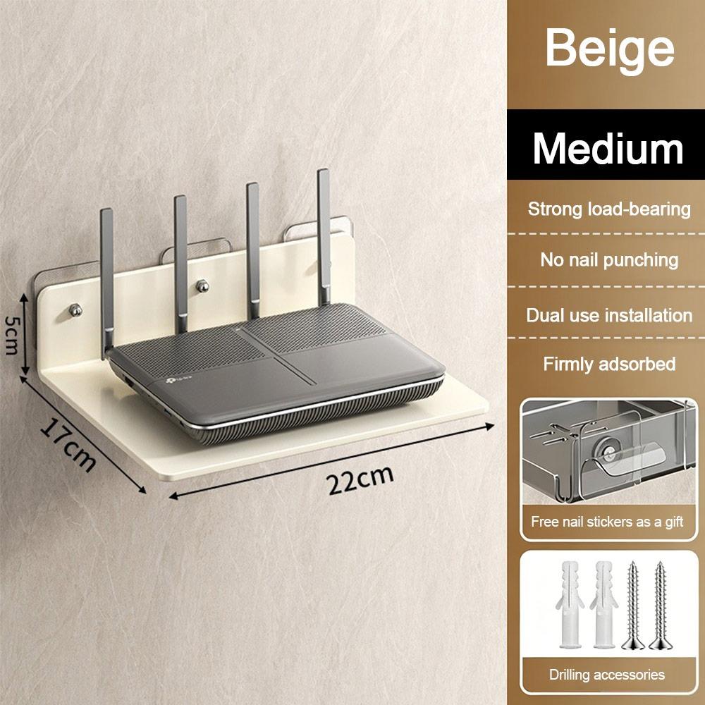Space Saving Projector Rack Stainless Steel WiFi Router Shelf Living Room