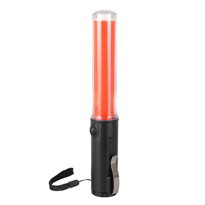 26cm LED Traffic Baton with Magnetic Hook and Warning Light for Concerts and Evacuations