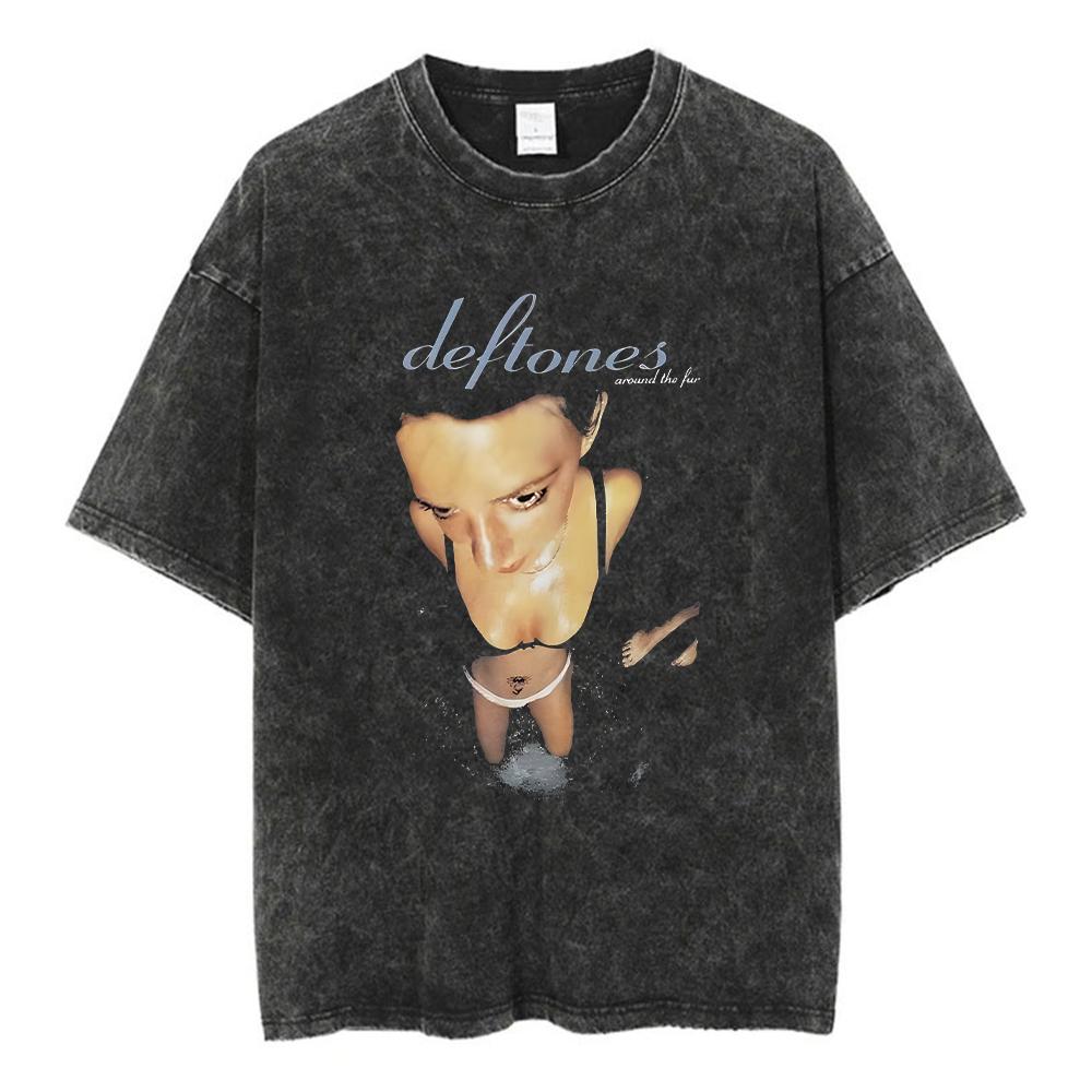 Deftones Band-Diamond Eyes Music Album Cover T-Shirt Metal Rock Clothes Cotton Vintage Short Sleeve Tees Tops
