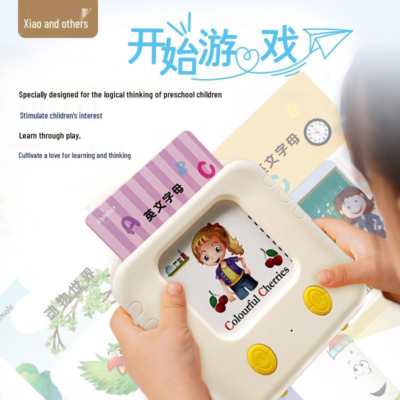 Bilingual Children's Learning Machine: Educational Toy with Nursery Rhymes & Word Recognition Cards