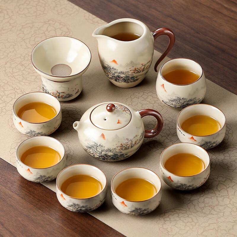 Shangyanfang Ru Kiln Ceramic Kung Fu Tea Set