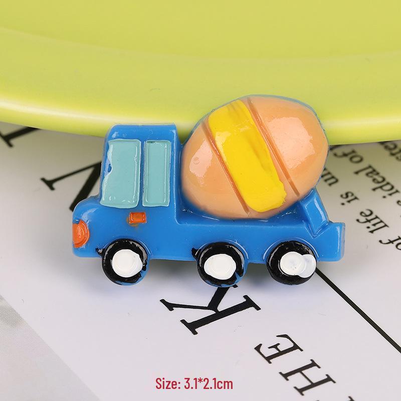 Simulation Cars 3 Cream Glue Phone Case Resin DIY Storage & Stationery Box with Refrigerator Stickers.