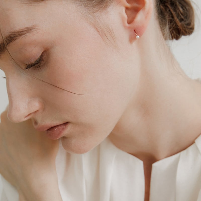 byweekend [Mamre]14k Mini haze earring