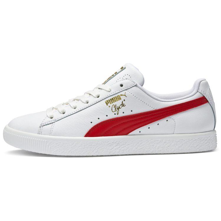 PUMA Clyde Leather Foil White Cherry 364669-03