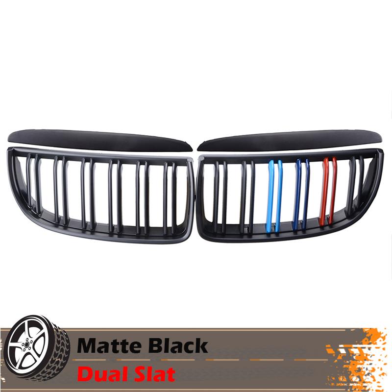 Front Bumper Kidney Grille Air-inlet Racing Grill Fit For BMW 3 Series E90 2005-2008 Not M3 Single Dual Slat Car Modified