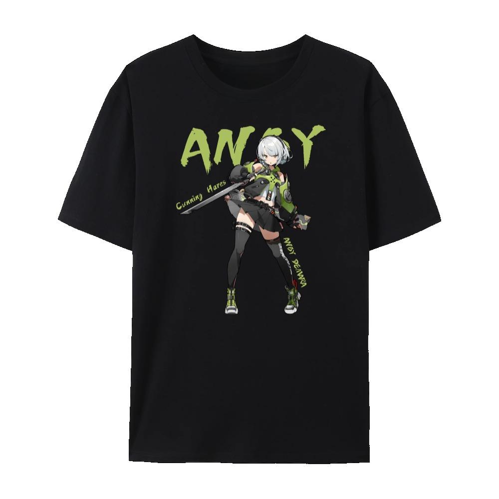 Zenless Zone Zero All Character's Impression Graphic Short Sleeve Cotton Crewneck T-Shirt