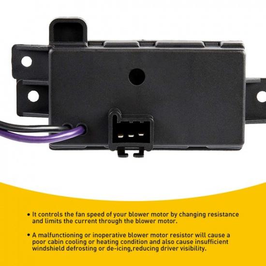 For GMC CHEVROLET UPDATED DESIGN BLOWER RESISTOR REPLACES 4P1516 JA1639 BMR34