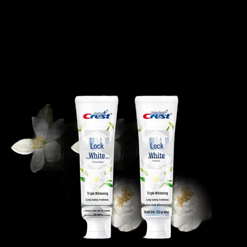 Crest Dual-Action Whitening Toothpaste, Jasmine Camellia (2-Pack)