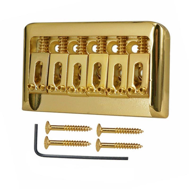 Musiclily Non-tremolo gitara elektryczna Hardtail siodełko mostkowe, na 6-strunowy Fender Strat