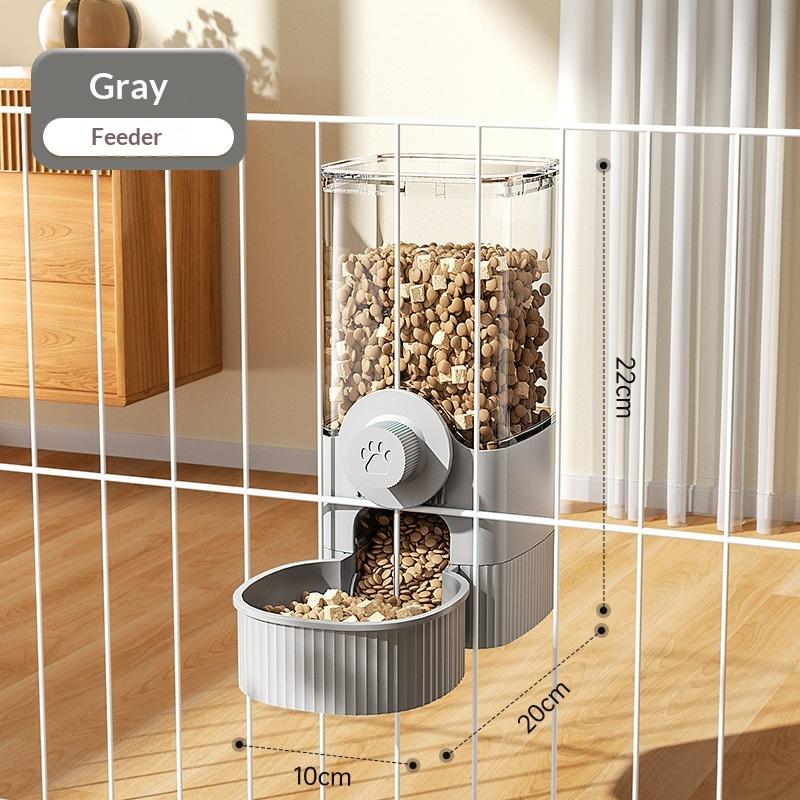 Pet Cage Hanging Water Dispenser Cat Dog Automatic Water Fountain Feeder Cage Pet Food Bowl
