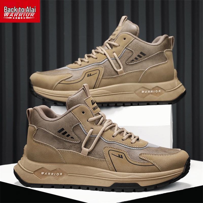 Warrior Men's Shanghai Martin Boots: Retro High-Top Skate Shoes, Aut/Winter British Workwear Style, 2025 Edition.