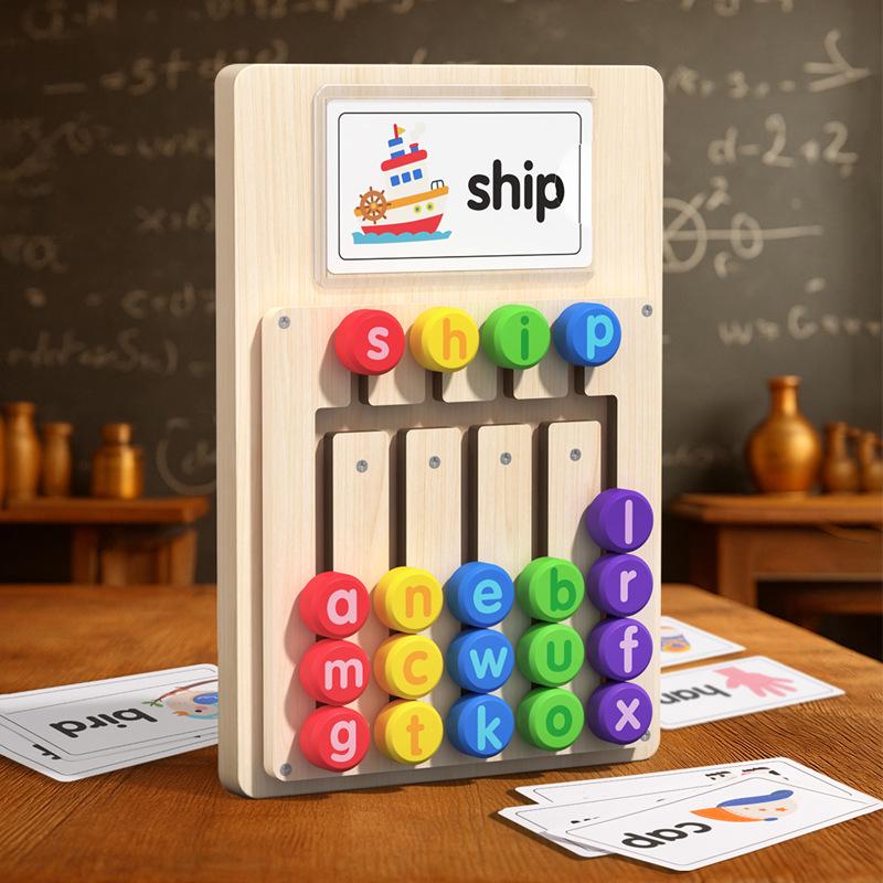 Multicolor Wooden Alphabet Learning Toy for Early Childhood Education