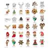 Christmas Alloy Nail Art Decorations: Snowman, Bell, Elk, Tree
