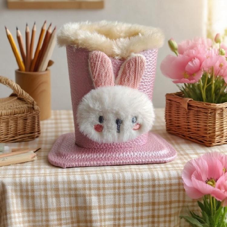 Soft Materials Versatile Plush Glasses Stand Pen Holder Desk Eyeglasses Organizer for Home Desktop Rack