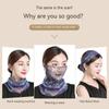 Summer Sunscreen Mask Women's Neck Protection Ear Hanging Veil Neck Scarf Anti-ultraviolet Silk Scarf Gauze Scarf