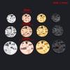20pcs 8mm 10mm 12mm Stainless Steel Charms Round Blank Stamping Tag Pendants for DIY Bracelet Necklace Jewelry Making Materials