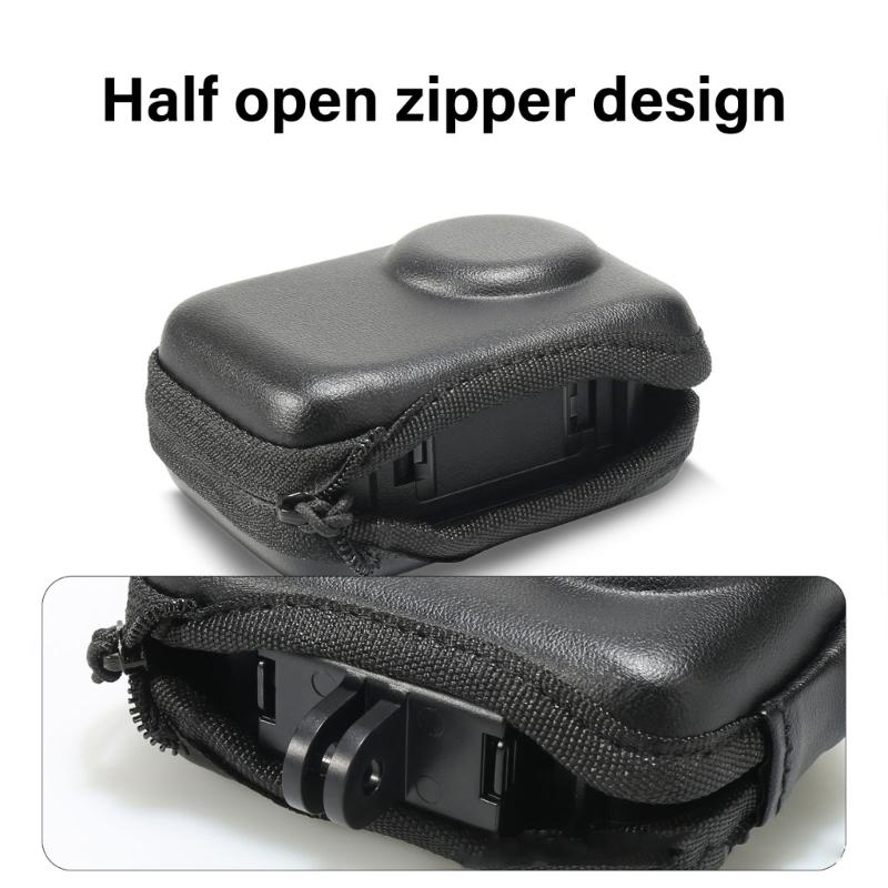 Mini Bag Case for Action 5pro/4/3 Camera with Rubber Lens Caps Cover Portable Storage Box Accessory
