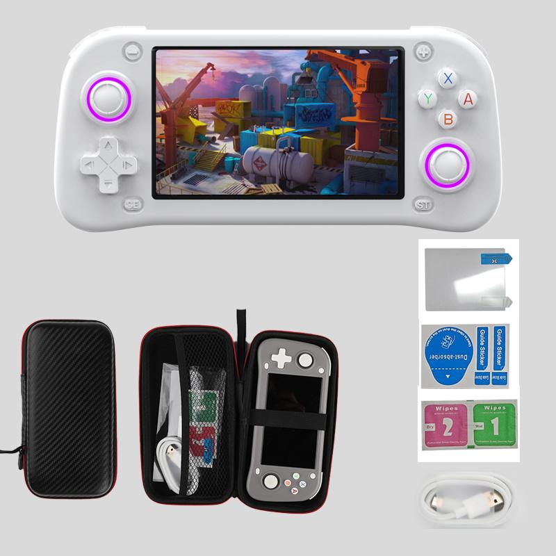 XF43 Retro Handheld-Spielekonsole Linux-System 4,3 Zoll IPS-Bildschirm Tragbarer Taschen-Videoplayer 64 GB 128 GB Spiele