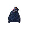 Full Zip Hoodie Bape Camo Shark Blue