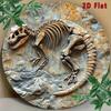 Retro Dinosaur Fossil Metal Wall Art Vintage Steel Decor Gift