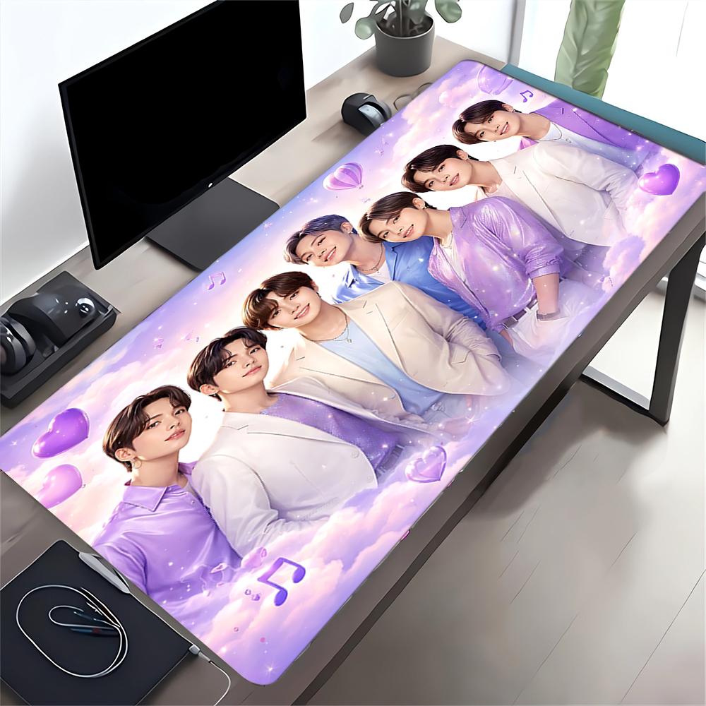 Kpop Stars Pastel Dreams Large Gaming Mouse Pad Nonslip Rubber Base Waterproof Desk Mat For Office Pc Laptop
