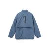 Adidas Solid Color Hidden Zipper Stand Collar Long Sleeve Cotton Jacket Men Jacket Blue HG6034